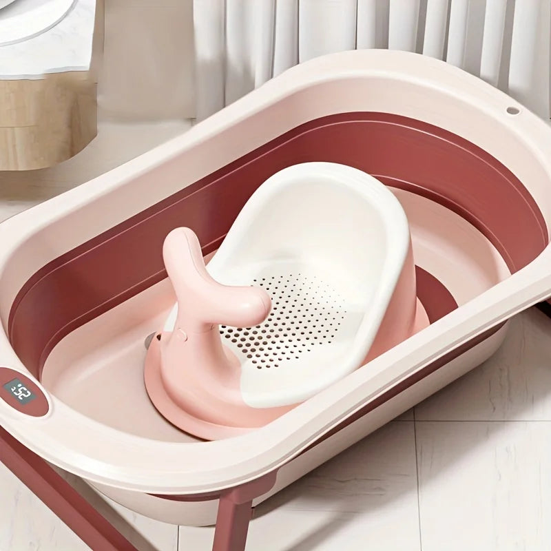 real time temperature silicone baby bathtub