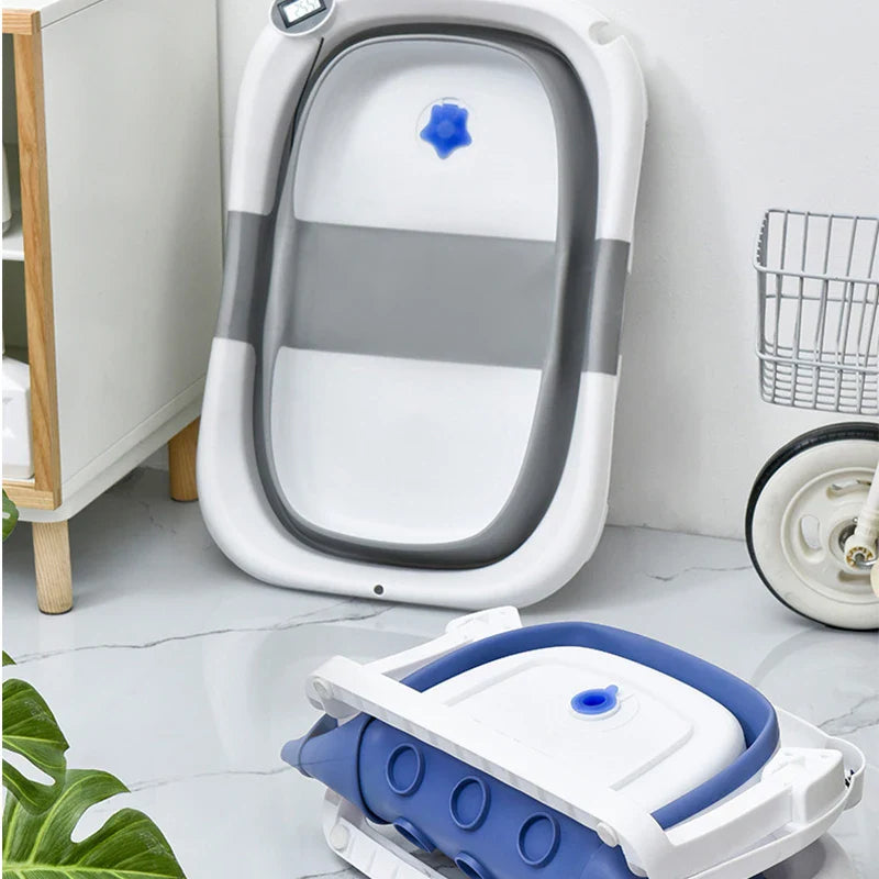 real time temperature silicone baby bathtub