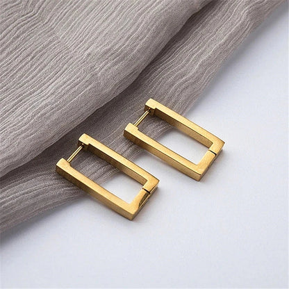 stainless steel geometric earrings designed